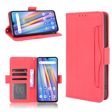 Protective Case For Umidigi A11 Skin Feel Calf Pattern Horizontal Flip Leather Case with Holder &amp; Card Slots &amp; Photo Frame Red