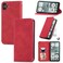 Protective Case For  Nothing CMF Phone 1 Retro Skin Feel Magnetic Flip Leather Phone Case Red