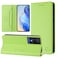Protective Case For TCL 505 RC01 Dual-Folded Magnetic Suction RFID Leather Phone Case Grass Green