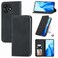 Protective Case For Oukitel C51 Retro Skin Feel Magnetic Flip Leather Phone Case Black