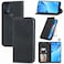 Protective Case For TCL 20B Retro Skin Feel Magnetic Horizontal Flip Leather Phone Case Black