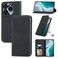 Protective Case For Oukitel C50 Retro Skin Feel Magnetic Flip Leather Phone Case Black