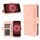 Protective Case For Fujitsu Arrows Be4 Plus / F-41B Skin Feel Calf Pattern Horizontal Flip Leather Case with Holder &amp; Card Slots &amp; Photo Frame Pink