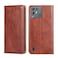Protective Case For Blackview A55 Pro Pure Color Magnetic Leather Phone Case Brown