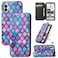 Protective Case For Nothing Phone 2 CaseNeo Colorful Magnetic Leather Phone Case Purple scales