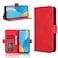 Protective Case For itel A50C Skin Feel Calf Texture Card Slots Leather Phone Case Red