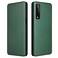 Protective Cover For LG Stylo 7 5G Carbon Fiber Texture Horizontal Flip TPU + PC + PU Leather Case with Card SlotGreen