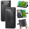 Protective Cover For Wiko Jerry 4 Mandala Flower Embossed Horizontal Flip Leather Case with Holder &amp; Three Card Slots &amp; Wallet &amp; LanyardBlack