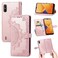 Protective Cover For Wiko Y81 Mandala Flower Embossed Horizontal Flip Leather Case with Holder &amp; Three Card Slots &amp; Wallet &amp; Lanyard Rose Gold