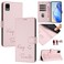Protective Cover For TCL 30Z T602DL Smile Embossing RFID Leather Phone Case Pink
