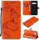Protective Cover For LG V60 3D Butterflies Embossing Pattern Horizontal Flip Leather Case with Holder &amp; Card Slot &amp; Wallet Orange