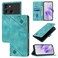 Protective Cover For Itel P40 Skin Feel Embossed Leather Phone Case Green