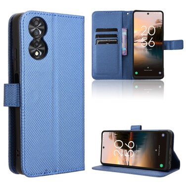 Protective Cover For TCL 40 NxtPaper 4G Diamond Texture Leather Phone Case Blue