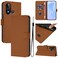 Protective Cover For BLU C9 Skin Feel Solid Color Leather Phone Case with Lanyard Brown