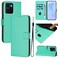Protective Cover For HMD Skyline Skin Feel Solid Color Leather Phone Case with Lanyard Green