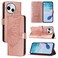 Protective Cover For Sharp Aquos Sense9 Embossed Butterfly Leather Phone Case Rose Gold