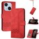 Protective Cover For Itel A50C Cubic Skin Feel Flip Leather Phone Case Red