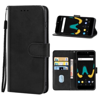 Protective Cover Leather Phone Case For Wiko Upulse Black
