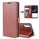 Protective Cover For Wiko view 4/ 4 lite R64 Texture Single Horizontal Flip Protective Case with Holder &amp; Card Slots &amp; Wallet&amp; Photo Frame Brown