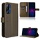 Protective Cover For HTC U24 Pro Diamond Texture Leather Phone Case Brown