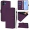 Protective Cover For Nothing CMF Phone 1 Skin Feel Solid Color Leather Phone Case with Lanyard Violet