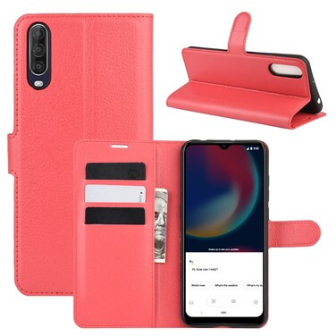 Protective Cover For Wiko view 4/ 4 lite Litchi Texture Horizontal Flip Protective Case with Holder &amp; Card Slots &amp; Wallet Red