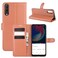 Protective Cover For Wiko view 4/ 4 lite Litchi Texture Horizontal Flip Protective Case with Holder &amp; Card Slots &amp; Wallet Brown