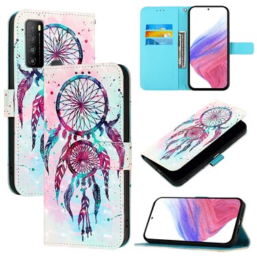 Protective Cover For TCL 30 XL T701DL 3D Painting Horizontal Flip Leather Phone Case Color Drop Wind Chimes