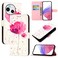 Protective Cover For Sharp Aquos Sense9 3D Painting Horizontal Flip Leather Phone Case Flower