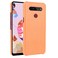 Protective Cover For LG K51S Shockproof Crocodile Texture PC + PU Case Orange