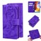 Protective Cover For LG Velvet / G9 Tiger Embossing Pattern Horizontal Flip Leather Case with Holder &amp; Card Slots &amp; Wallet Purple