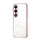 Protective Cover For Meizu 21 Note Transparent Plating Fine Hole Phone Case Pink