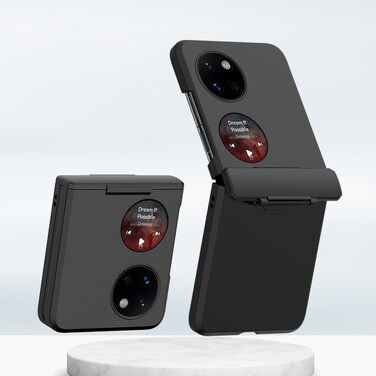 Protective Cover For Huawei P50 Pocket PC Skin Feel Integrated Foldable Mid Shaft Phone Case (Black)