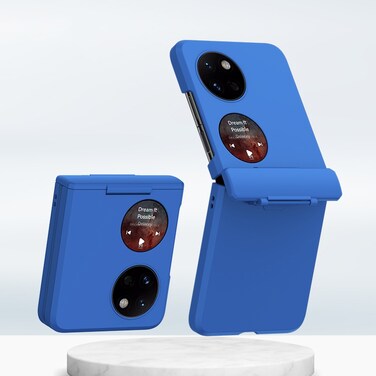 Protective Cover For Huawei P50 Pocket PC Skin Feel Integrated Foldable Mid Shaft Phone Case (Blue)