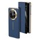 Protective Cover For Huawei Mate X6 Gold Flip Fold Smart Window MagSafe Leather Phone Case (Royal Blue)