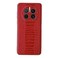 Protective Cover For Huawei Mate 50 Pro Genuine Leather Weilai Series Nano Plating Phone Case (Red)