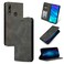 Protective Cover Retro Skin Feel Business Magnetic Horizontal Flip Leather Case for Huawei P Smart 2019 &amp; P Smart Plus 2019  (Dark Gray)