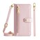 Protective Cover For Huawei P Smart Z / Enjoy 10 Plus Sheep Texture Cross-body Zipper Wallet Leather Phone Case (Pink)