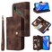 Protective Cover For Huawei P Smart Z Multifunctional Card Slot Zipper Wallet Leather Phone Case (Brown)