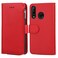 Protective Cover For Huawei P30 Lite Microfiber Zipper Horizontal Flip Leather Case (Red)