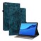 Protective Cover For Huawei MediaPad M5 Lite / C5 10.1 Butterfly Rose Embossed Leather Tablet Case (Dark Blue)
