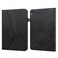Protective Cover For Huawei MediaPad T5 Solid Color Embossed Striped Leather Case (Black)