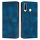 Protective Cover For Huawei P30 Lite Dream Triangle Leather Phone Case with Lanyard (Blue)
