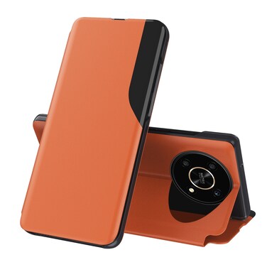 Protective Cover For Huawei Mate 40 Pro Attraction Flip Holder Leather Phone Case (Orange)