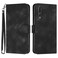 Protective Cover For Huawei P20 Pro Line Pattern Skin Feel Leather Phone Case (Black)