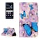 Protective Cover For Huawei  P10 Lite Gloss Oil Embossed Purple Butterfly Pattern Horizontal Flip Leather Case with Holder &amp; Card Slots &amp; Wallet &amp; Photo Frame