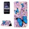 Protective Cover For Huawei  P8 Lite  (2017) Gloss Oil Embossed Purple Butterfly Pattern Horizontal Flip Leather Case with Holder &amp; Card Slots &amp; Wallet &amp; Photo Frame