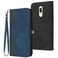 Protective Cover For Huawei Mate 10 Lite Side Buckle Double Fold Hand Strap Leather Phone Case (Royal)