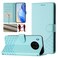 Protective Cover For Huawei nova 8i Honeycomb Embossing RFID Leather Phone Case (Mint Green)