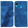 Protective Cover For Huawei P smart 2019 Seven-shaped Embossed Leather Phone Case (Blue)
